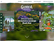 Tablet Screenshot of gamboaresort.com
